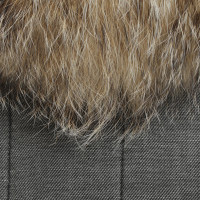 Balenciaga Easy coat with fur collar