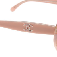 Chanel Rosafarbene Sonnenbrille