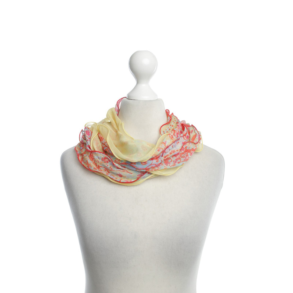 Ralph Lauren Ruffled silk scarf