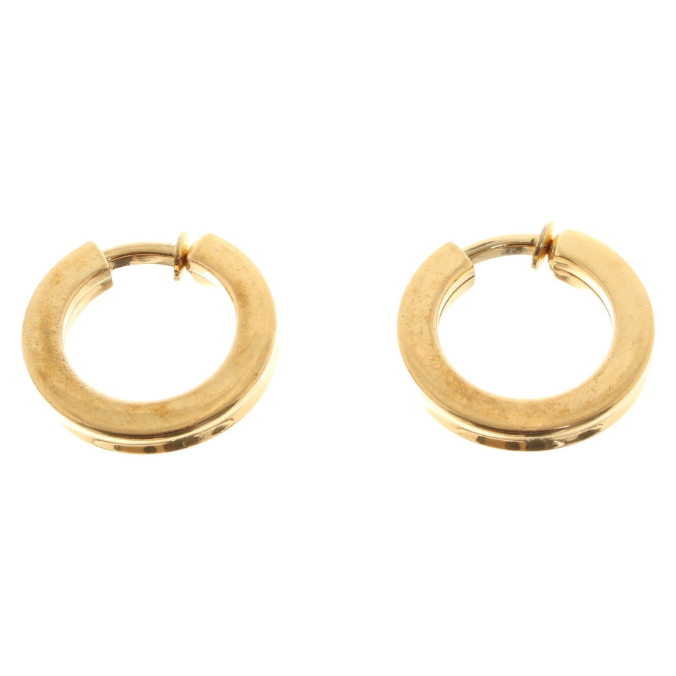 Christian Dior Gold colored clip earrings