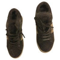 Brunello Cucinelli Originele Sneakers in grijs met bont