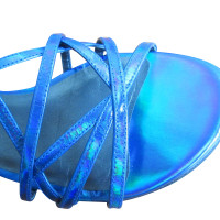 Stuart Weitzman blauwe sandalen