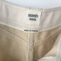 Hermès Wijde linnen broek