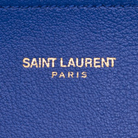 Saint Laurent Shopping Bag Leer in Blauw