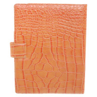 Bogner Leather Ipad cover in orange