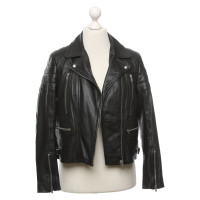Whistles Jacket/Coat Leather in Black