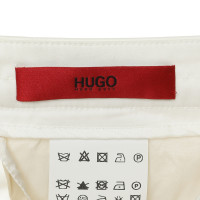 Hugo Boss Weiße Hose mit Bügelfalte