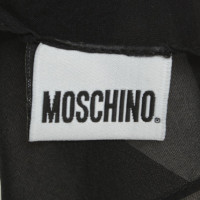 Moschino Sciarpa in seta con logo stampato
