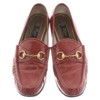 Gucci Patent leather red loafers