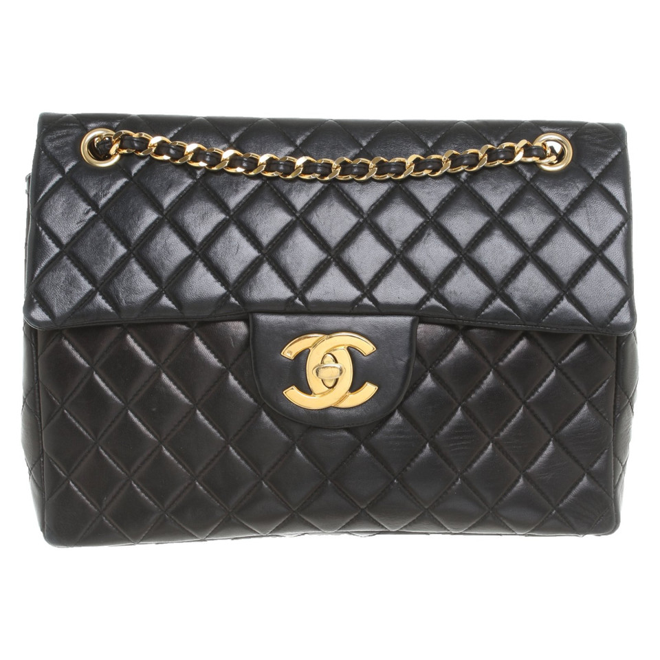 Chanel Sac à bandoulière en Cuir en Noir