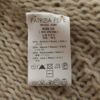 Patrizia Pepe Knitted coat in beige