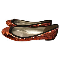 Dolce & Gabbana Slippers/Ballerinas Leather in Orange