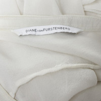 Diane Von Furstenberg camicetta di seta in crema