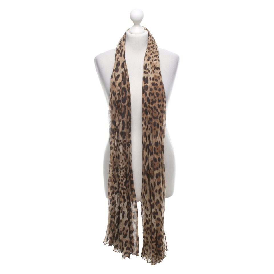Dolce & Gabbana Schal mit Leoparden-Muster
