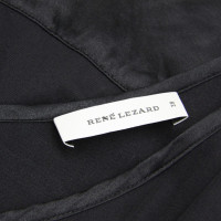 René Lezard Silk dress in black