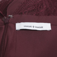 Samsøe & Samsøe Kleid in Bordeaux