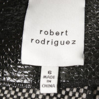 Robert Rodriguez Veste en cuir verni