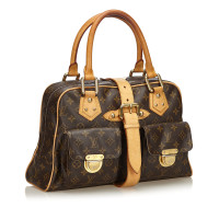 Louis Vuitton Manhattan in Tela in Marrone