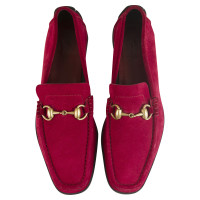 Gucci Slippers/Ballerinas Suede in Red