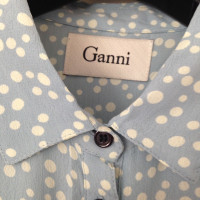 Ganni Long sleeve dress with dots
