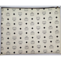 Mcm Clutch en Toile en Blanc