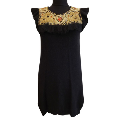 Manoush Kleid aus Wolle in Schwarz
