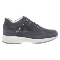 Hogan Sneakers aus Wildleder in Blau