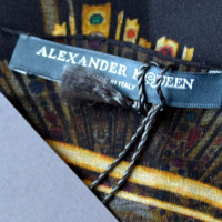 Alexander McQueen Sciarpa di seta con motivo