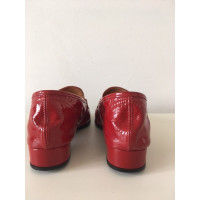 Robert Clergerie Flat slippers in red patent leather