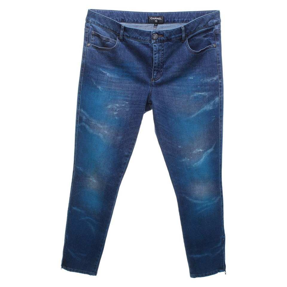 Chanel Jeans in Blau/Türkis