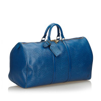 Louis Vuitton Keepall 55 Leather in Blue