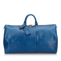 Louis Vuitton Keepall 55 Leather in Blue