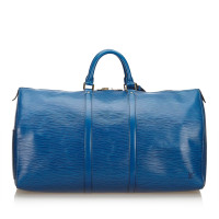 Louis Vuitton Keepall 55 Leather in Blue