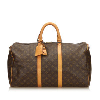 Louis Vuitton Keepall 50 Canvas in Bruin