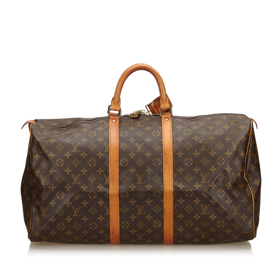 Louis Vuitton Keepall 55 en Toile en Marron