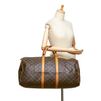 Louis Vuitton Keepall 55 aus Canvas in Braun