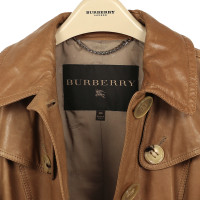 Burberry Prorsum Manteau de cuir avec des pierres semi-précieuses