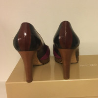 Sergio Rossi Peep-toes made of eel leather