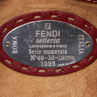Fendi Baguette Bag Micro Leer in Rood