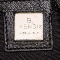 Fendi Baguette Bag Micro in Pelle in Nero