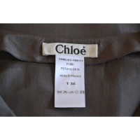 Chloé Zijden blouse in taupe