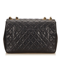 Chanel Classic Flap Bag Leer in Zwart