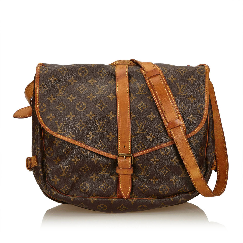 Louis Vuitton Saumur 35 Canvas in Brown