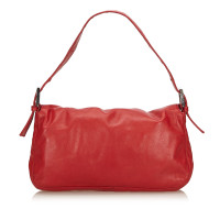 Fendi Baguette Bag Micro Leather in Red