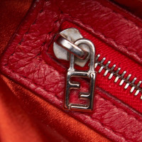 Fendi Baguette Bag Micro in Pelle in Rosso