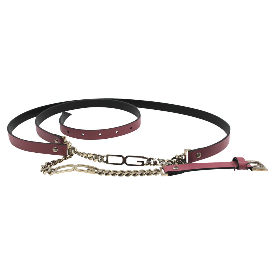 Dolce & Gabbana Belt Leather in Pink