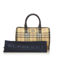 Burberry Plaid Boston Bag