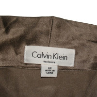 Calvin Klein Seidenbluse in Braun