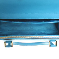 Mcm Handtasche aus Leder in Türkis