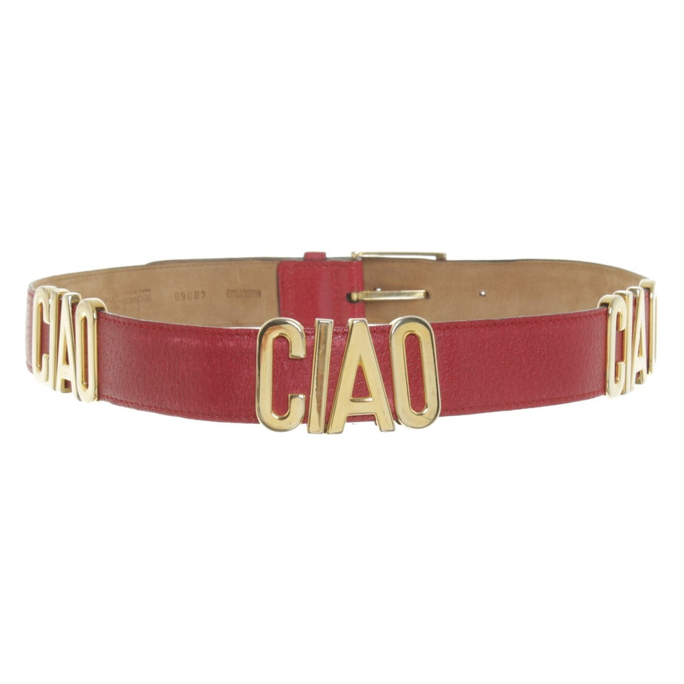 Moschino riem in rood